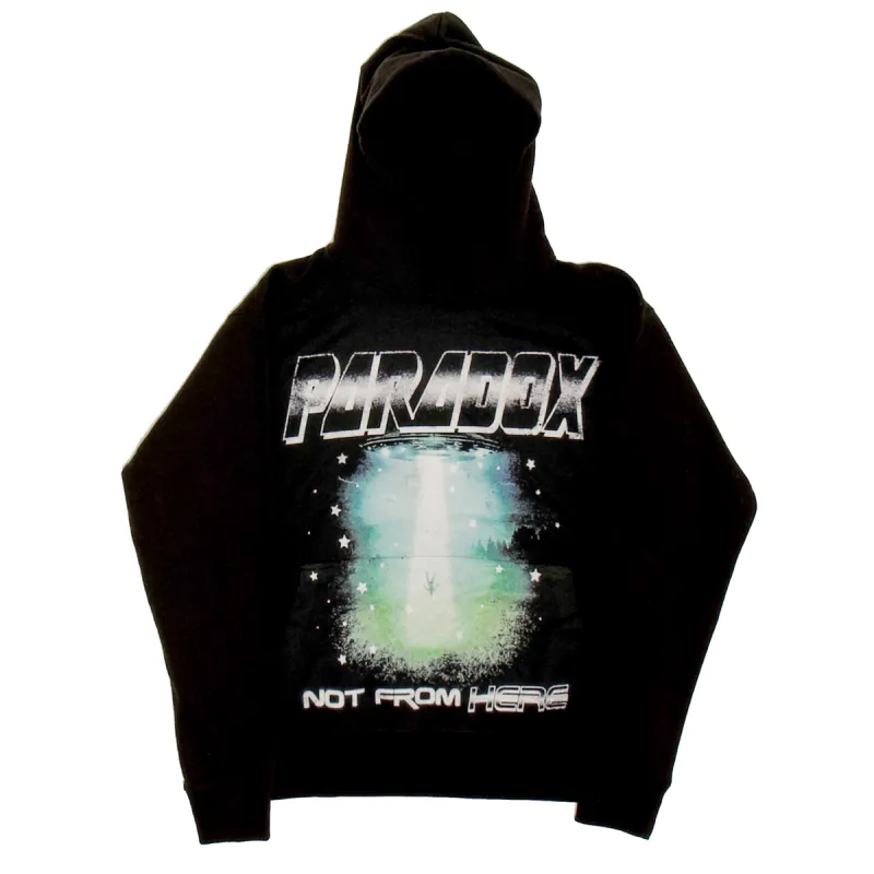 “ALIEN UFO” LIGHTNING ARC LOGO PULL-OVER HOODIE sold by Paradox Lab