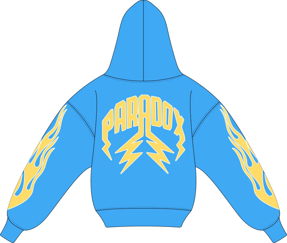 "PASTEL V2" LIGHTNING ARC LOGO HOODIE (PASTEL BLUE) sold by Paradox Lab