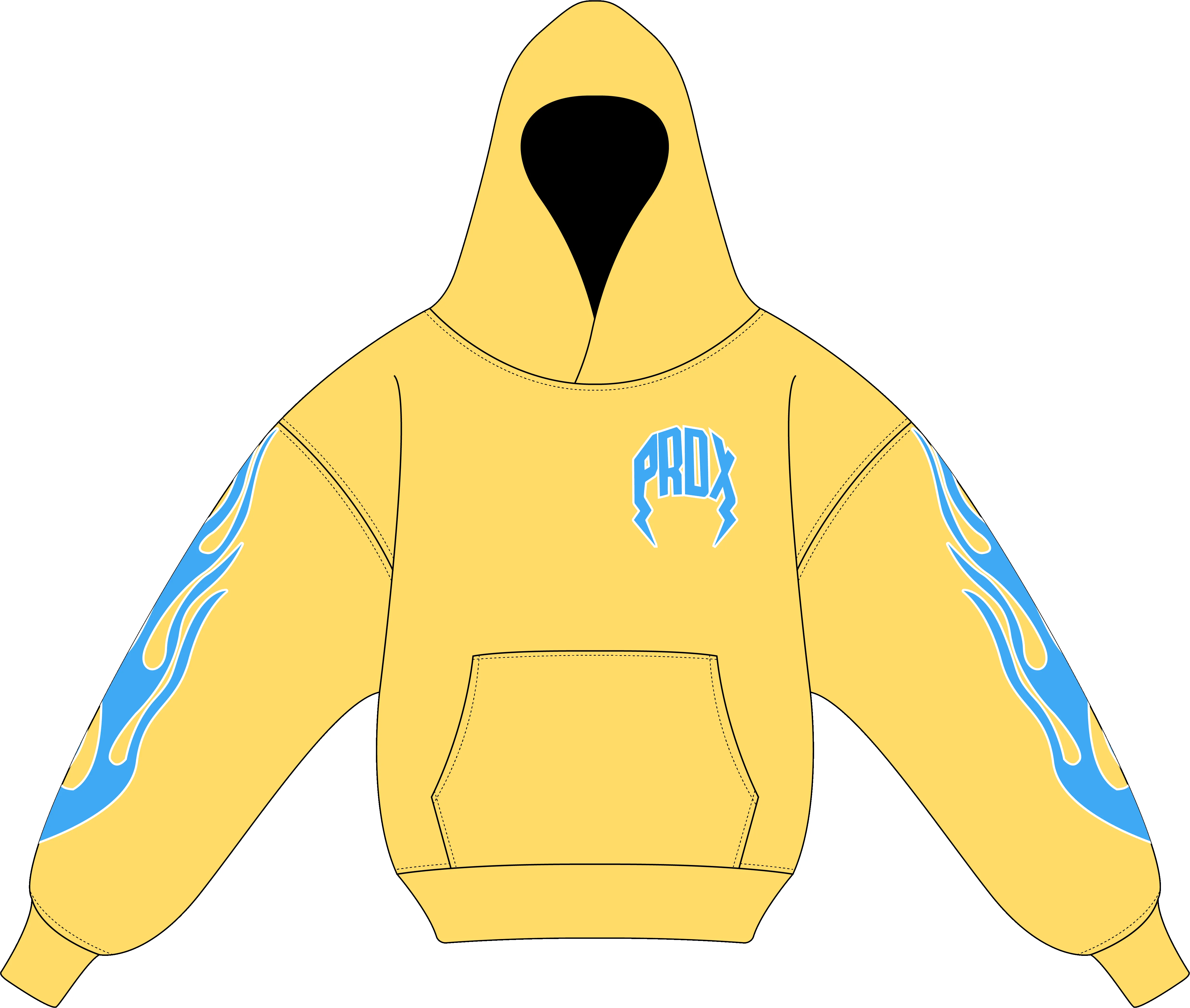 "PASTEL V2" LIGHTNING ARC LOGO HOODIE (PASTEL YELLOW) sold by Paradox Lab product image thumbnail 2