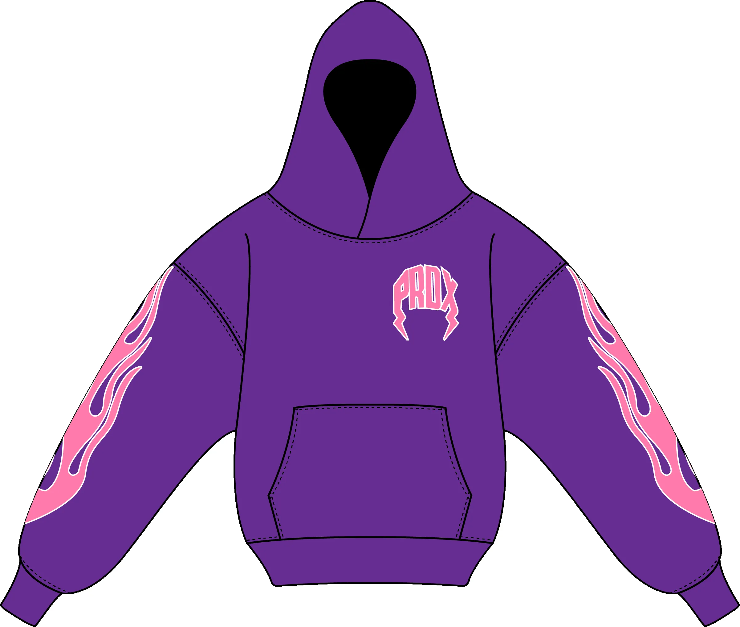 "PURPLE REIGN V2" LIGHTNING ARC LOGO HOODIE (PURPLE) sold by Paradox Lab product image thumbnail 2