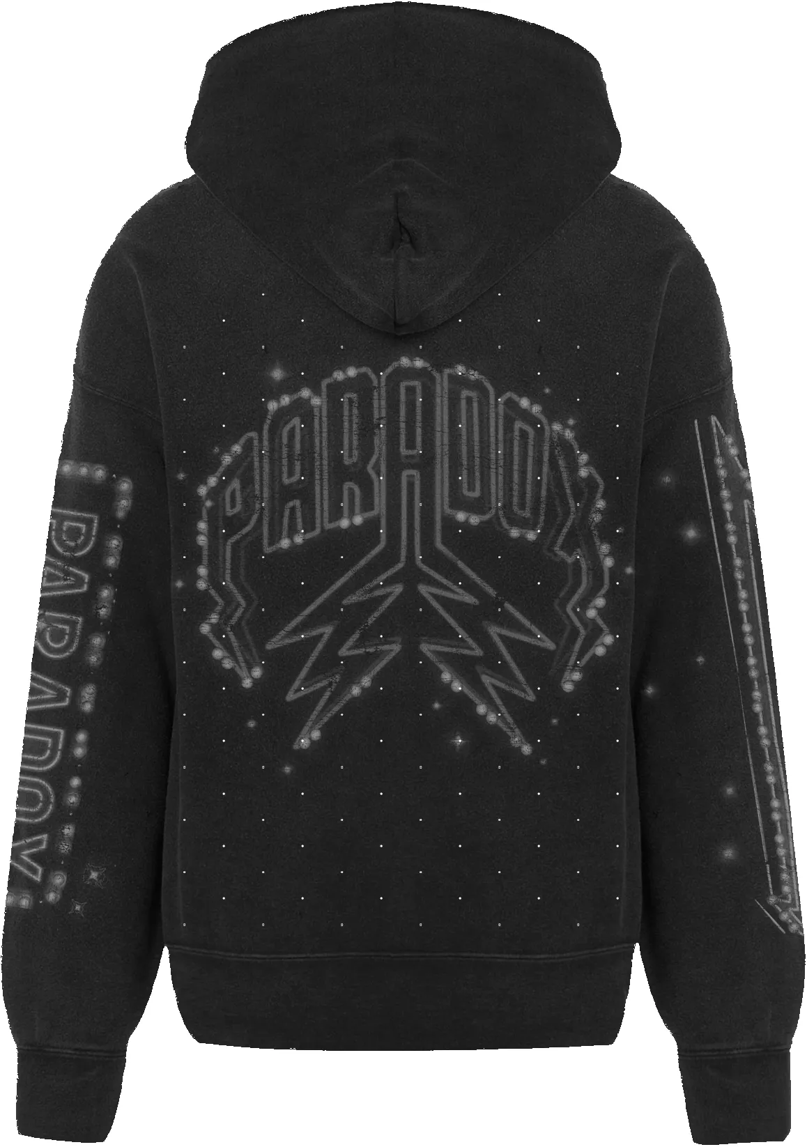 "PRDX DRUGS" - ZIP UP HOODIE (BLACK/BLACK) sold by Paradox Lab product image thumbnail 2