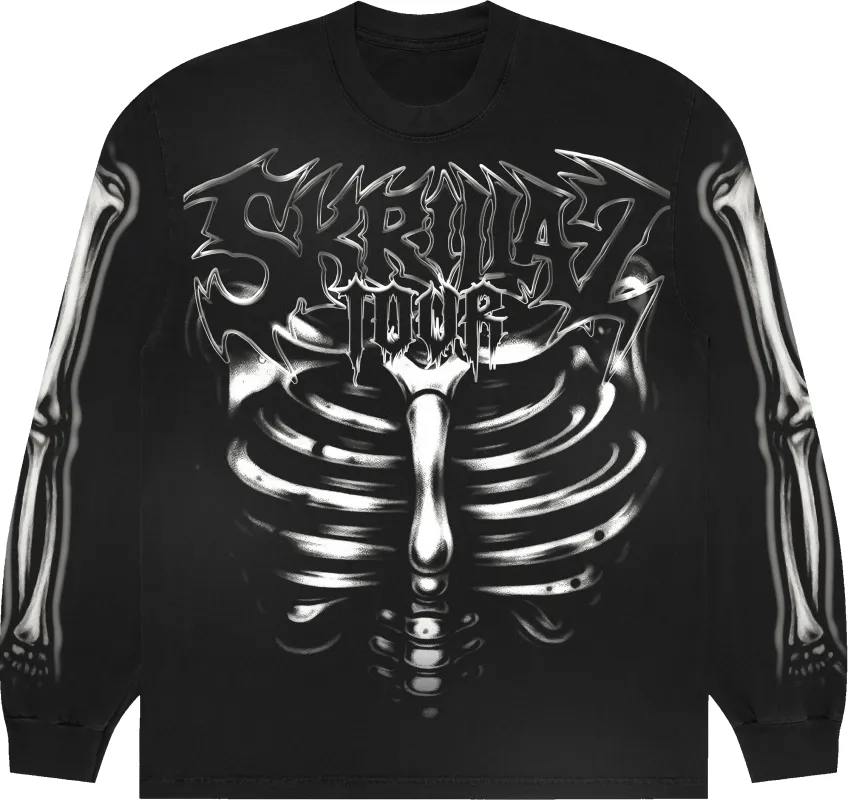 Skrilla Z Tour x Paradox Exclusive Long-Sleeve Tee (Grey) sold by Paradox Lab