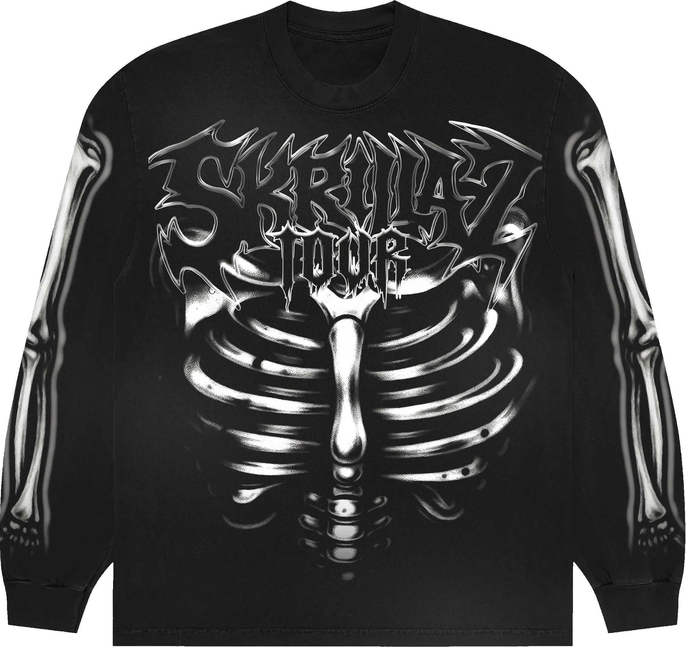 Skrilla Z Tour x Paradox Exclusive Long-Sleeve Tee (Grey) sold by Paradox Lab