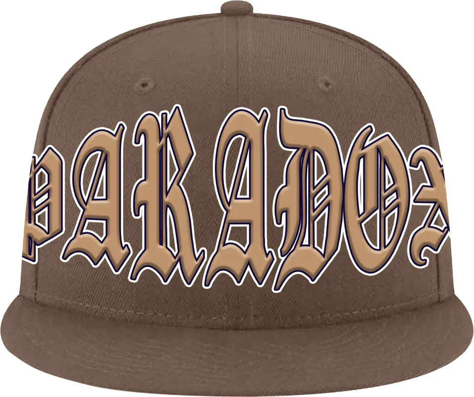 "OLD VARSITY" FITTED HAT (BROWN/BROWN) sold by Paradox Lab