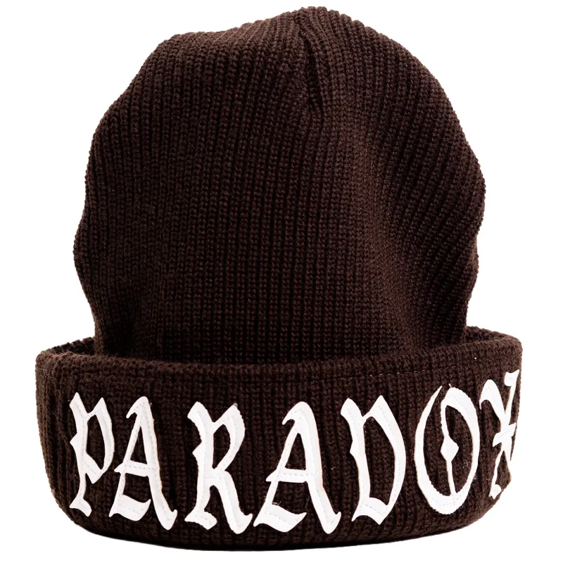 PARADOX RIBBED KNIT BEANIE (BROWN) sold by Paradox Lab
