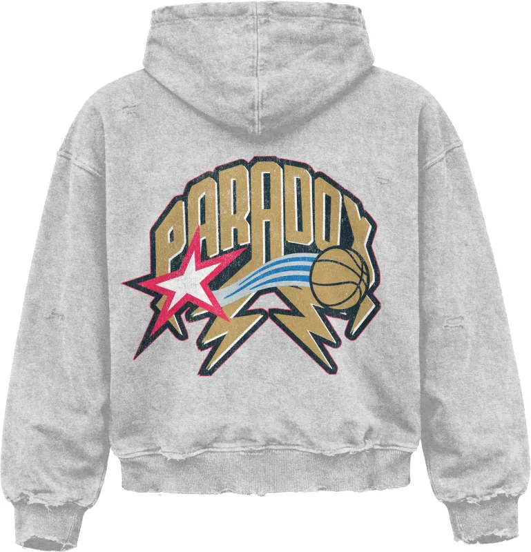 "2001 FINALS" ZIP-UP HOODIE (GREY) made by Paradox Lab