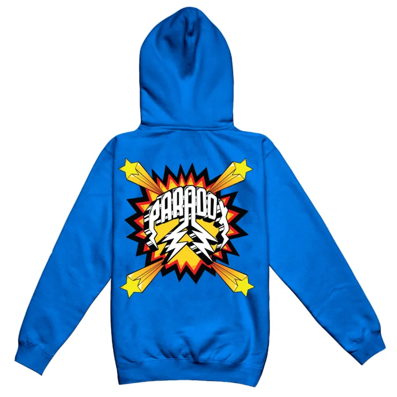 "POP ART" LIGHTNING ARC LOGO HOODIE (BLUE) sold by Paradox Lab