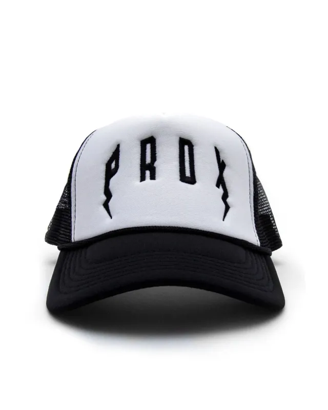 PRDX Trucker Hat (Black/White/Black) sold by Paradox Lab
