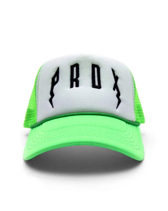 PRDX Trucker Hat (Neon Green/White/Black) sold by Paradox Lab