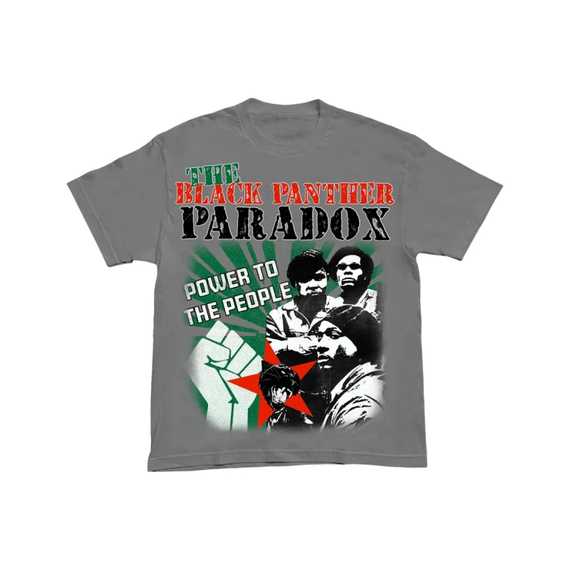 BHM "THE BLACK PANTHER PARADOX" TEE (CHARCOAL GREY) sold by Paradox Lab