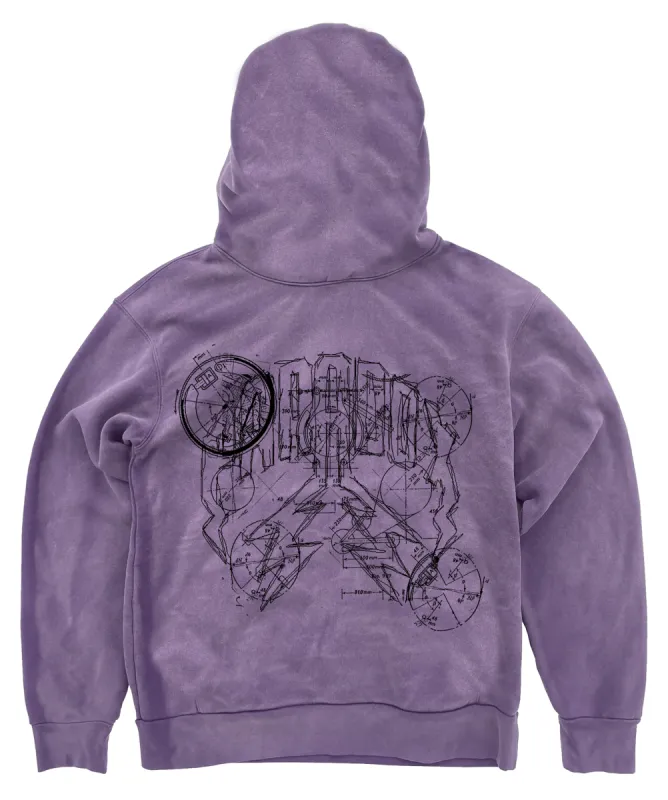 "The Blueprint" Lightning Arc Logo Pull-Over Hoodie (Vintage Grey) sold by Paradox Lab