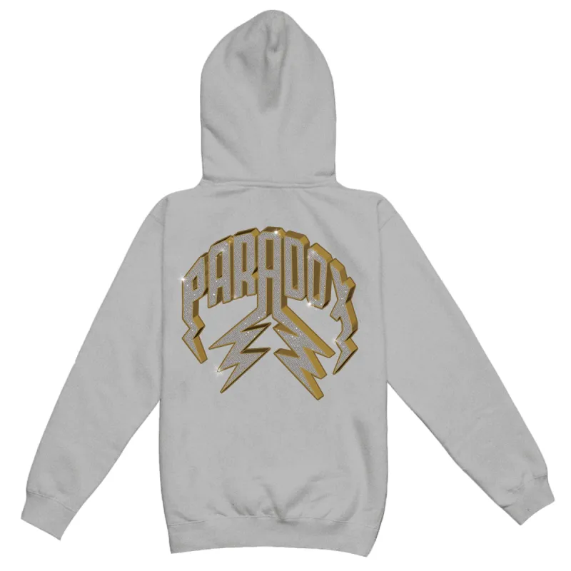 "VVS" LIGHTNING ARC LOGO HOODIE (GREY) sold by Paradox Lab