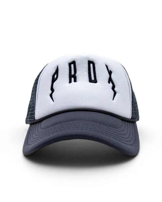 PRDX Trucker Hat (Grey/White/Black) sold by Paradox Lab