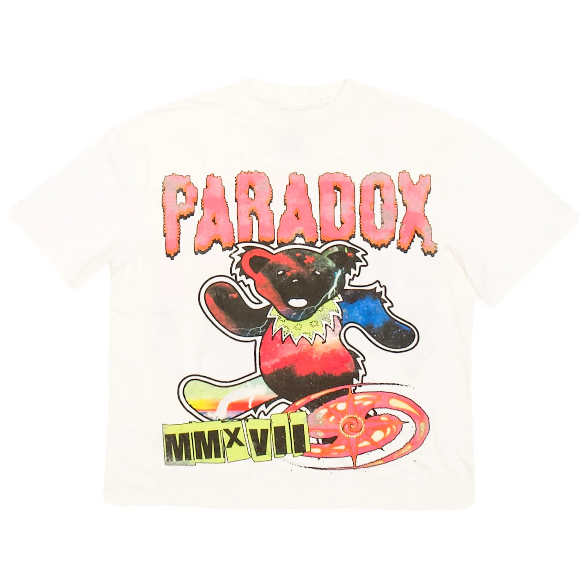 “GRATEFUL DEAD BEAR” LIGHTNING ARC LOGO TEE sold by Paradox Lab