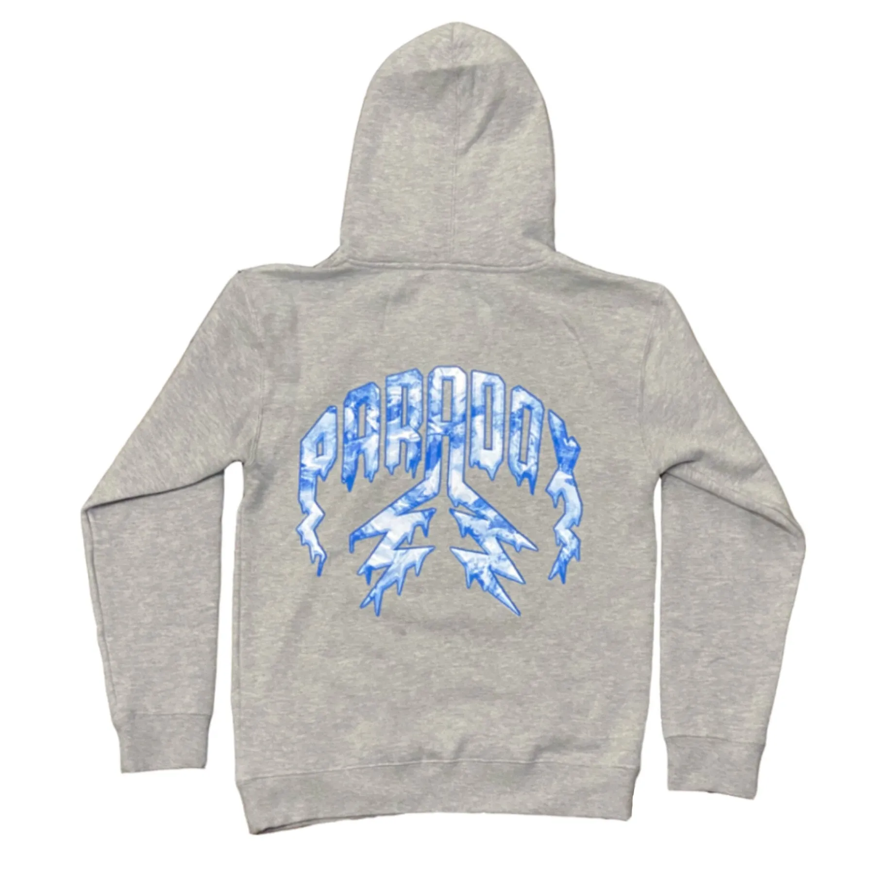 Lightning Arc Logo Pull-Over Hoodie Grey "ICE" sold by Paradox Lab