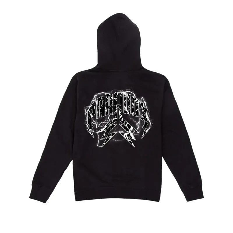 "ELECTRIC" LIGHTNING ARC LOGO HOODIE (BLACK/WHITE) sold by Paradox Lab