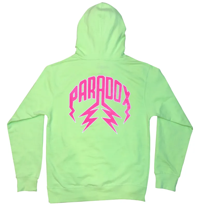 Lightning Arc Logo Pull-Over Hoodie "Kiwi" sold by Paradox Lab
