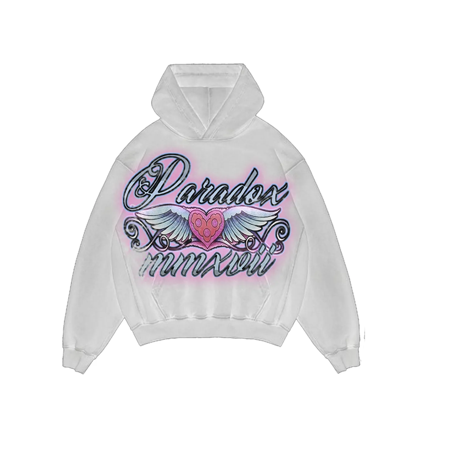 "PARADOX OF LOVE" PULL-OVER HOODIE (WHITE) sold by Paradox Lab