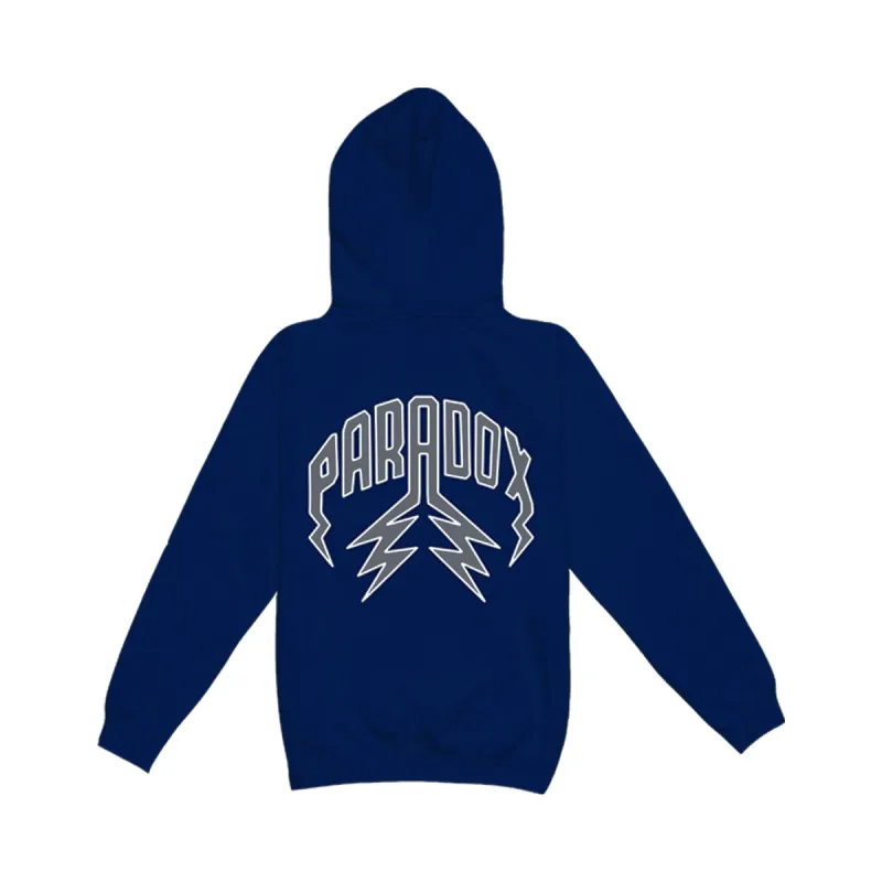 "COLLEGE" LIGHTNING ARC LOGO HOODIE (COLLEGE NAVY) sold by Paradox Lab