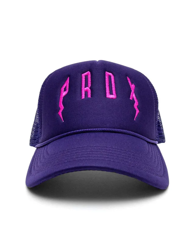 PRDX TRUCKER HAT (PURPLE/PURPLE/PINK) sold by Paradox Lab