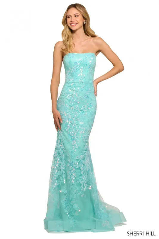 Sherri Hill Strapless Sequin Dress 55501 made by Sherri Hill