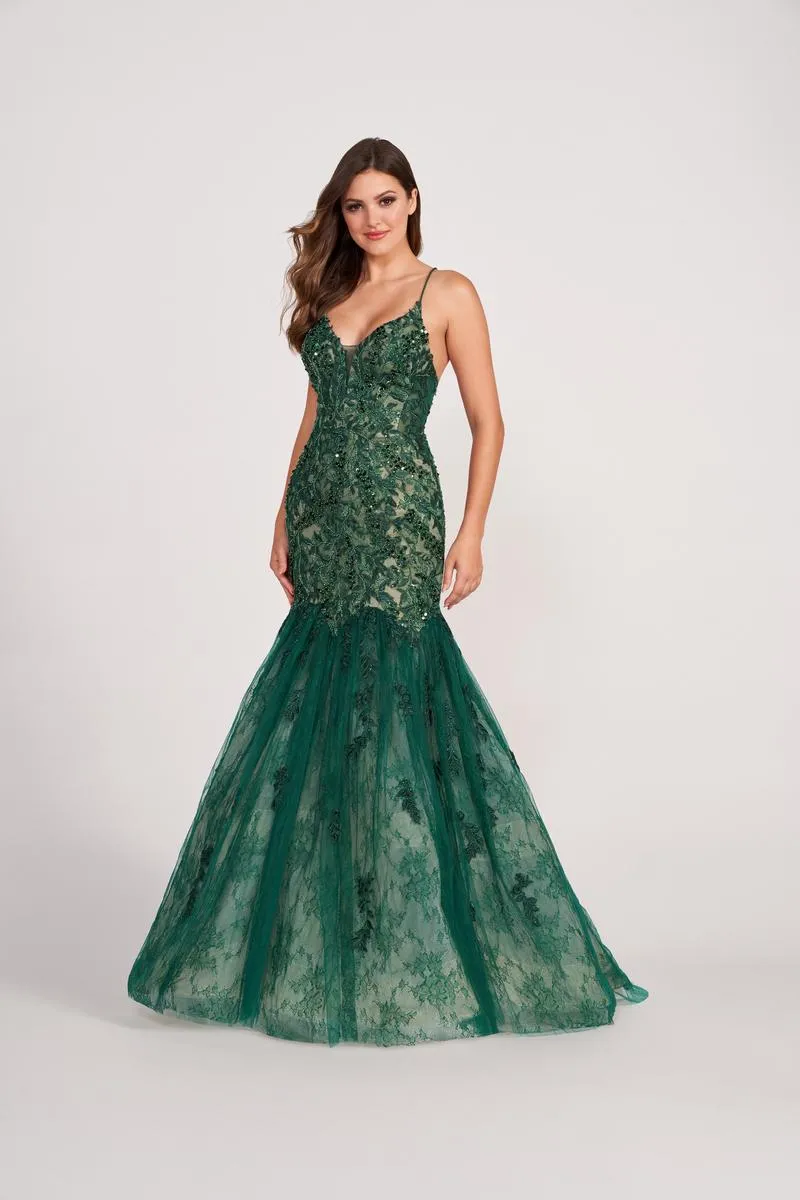 Ellie Wilde Mermaid Corset Prom Dress EW34064 sold by Terry costa product image thumbnail 3