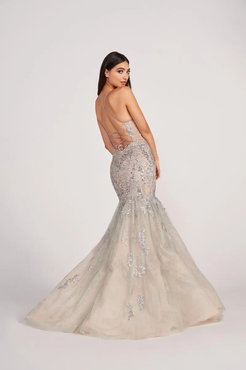 Ellie Wilde Mermaid Corset Prom Dress EW34064 sold by Terry costa product image thumbnail 2