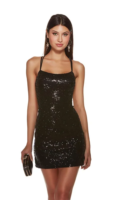 Alyce Paris Sequin Homecoming Dress 4809 sold by Terry costa