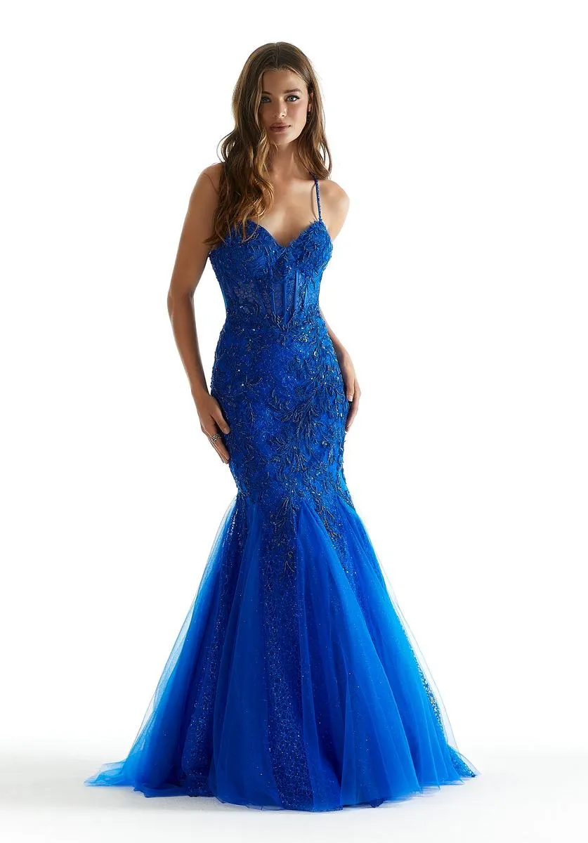 Morilee Lace Mermaid Prom Dress 47085 sold by Terry costa product image thumbnail 3