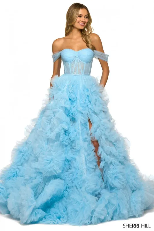 Sherri Hill Tulle Ball Gown 55438 sold by Terry costa