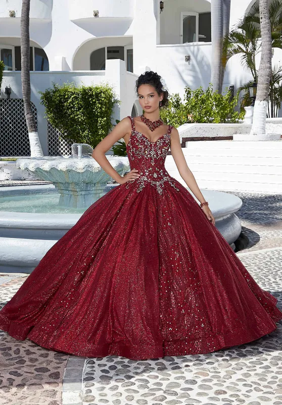 Vizcaya by Morilee Shimmering Quince Dress 89363 made by Mori Lee