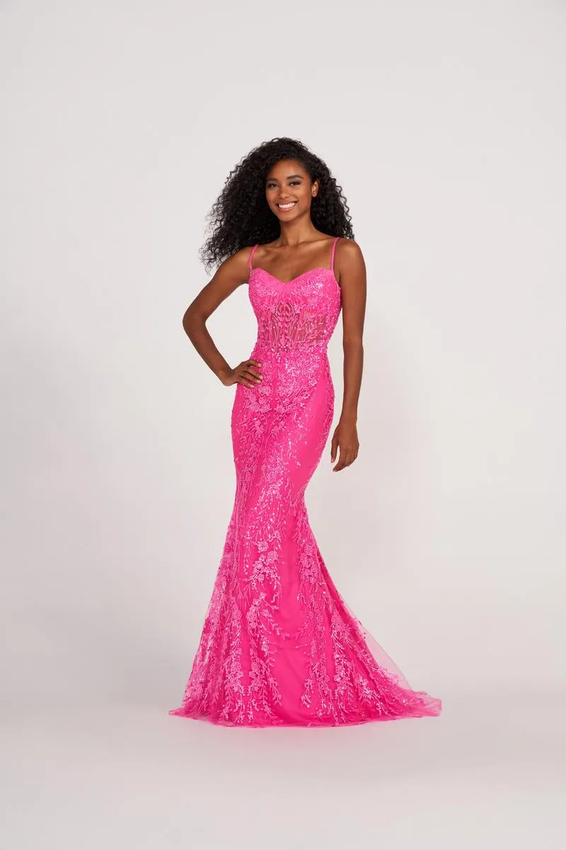 Ellie Wilde Sleeveless Prom Dress EW34101 sold by Terry costa product image thumbnail 4