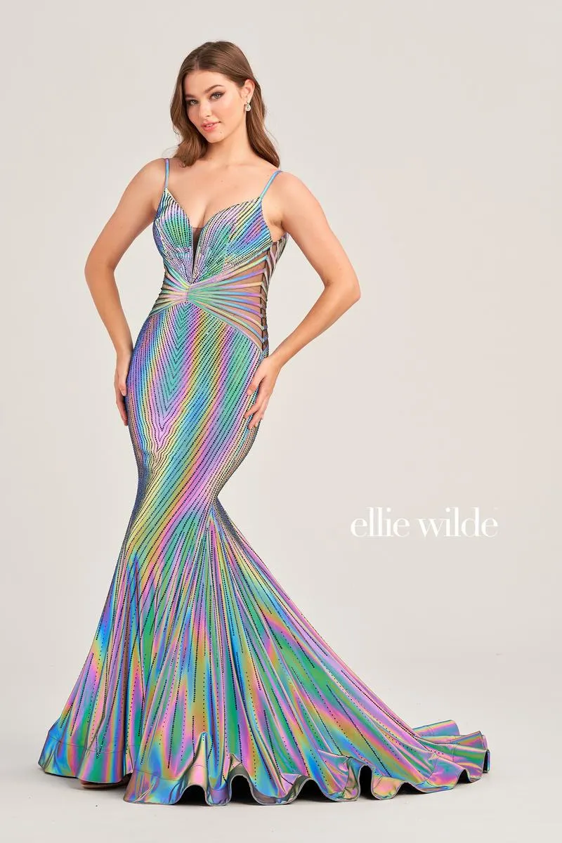 Ellie Wilde Supernova Fitted Prom Dress EW35704 sold by Terry costa product image thumbnail 3