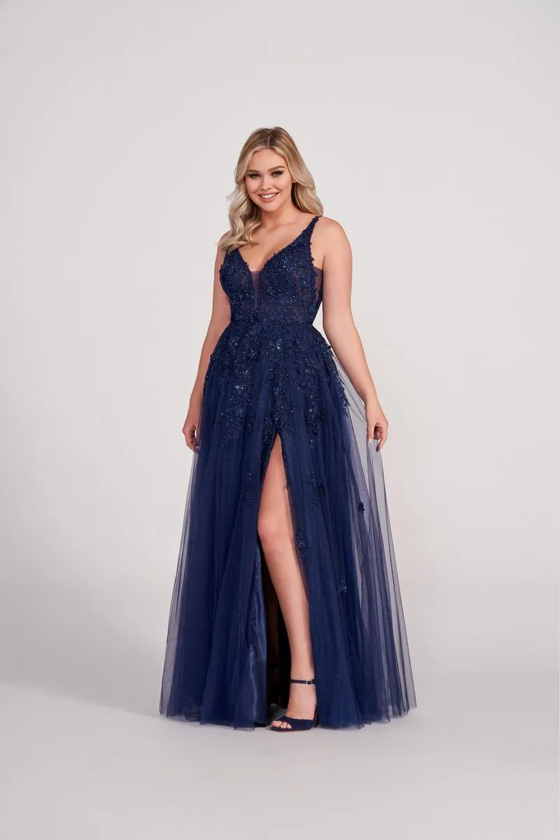 Ellie Wilde Sleeveless A-Line Prom Dress EW34103 sold by Terry costa product image thumbnail 2
