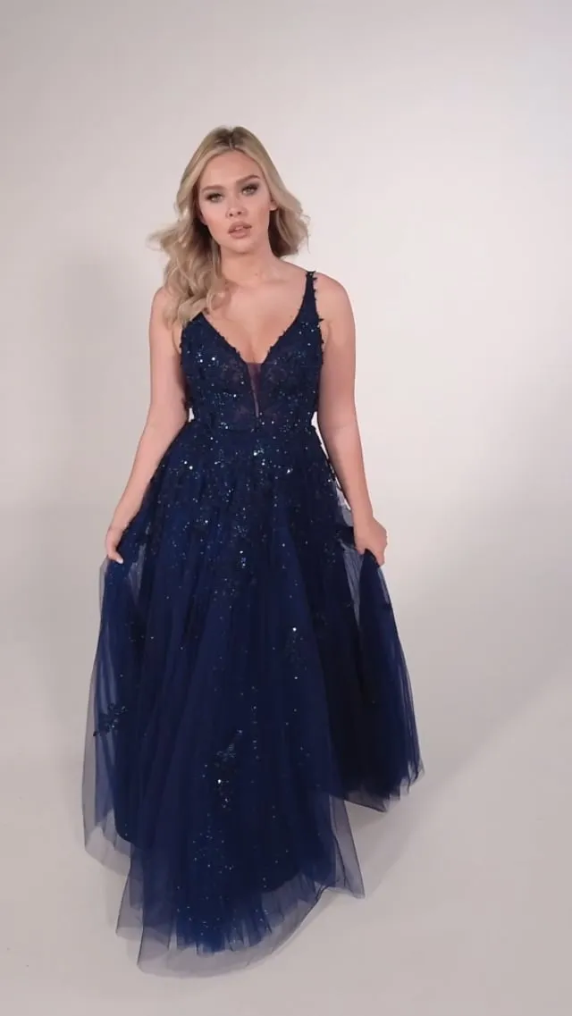 Ellie Wilde Sleeveless A-Line Prom Dress EW34103 sold by Terry costa