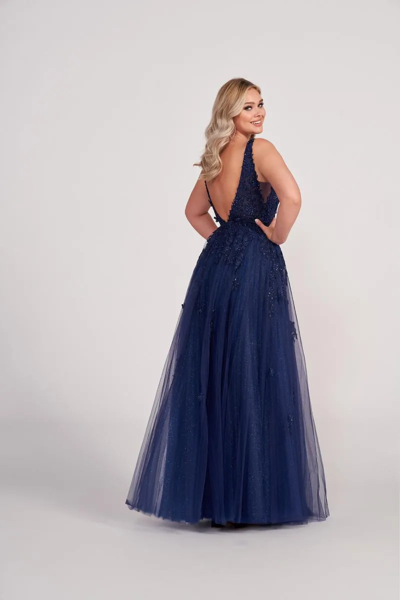 Ellie Wilde Sleeveless A-Line Prom Dress EW34103 sold by Terry costa product image thumbnail 3