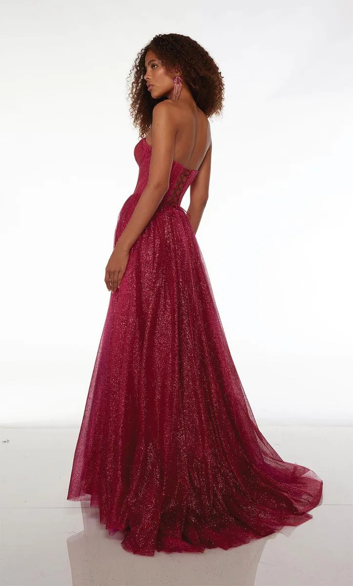 Alyce Glitter Corset Prom Dress 61601 sold by Terry costa product image thumbnail 2