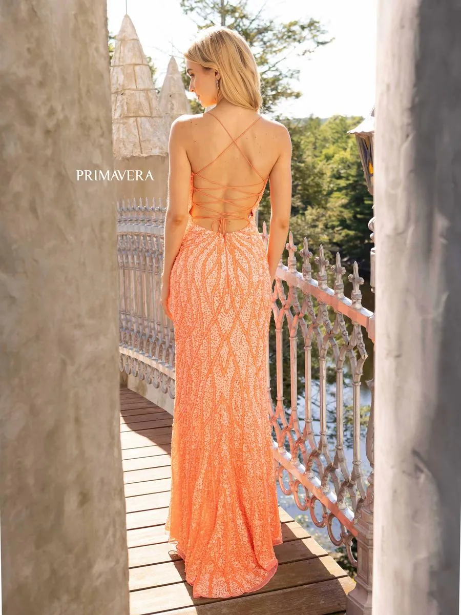 Primavera Couture Long Dress 3959 sold by Terry costa product image thumbnail 2