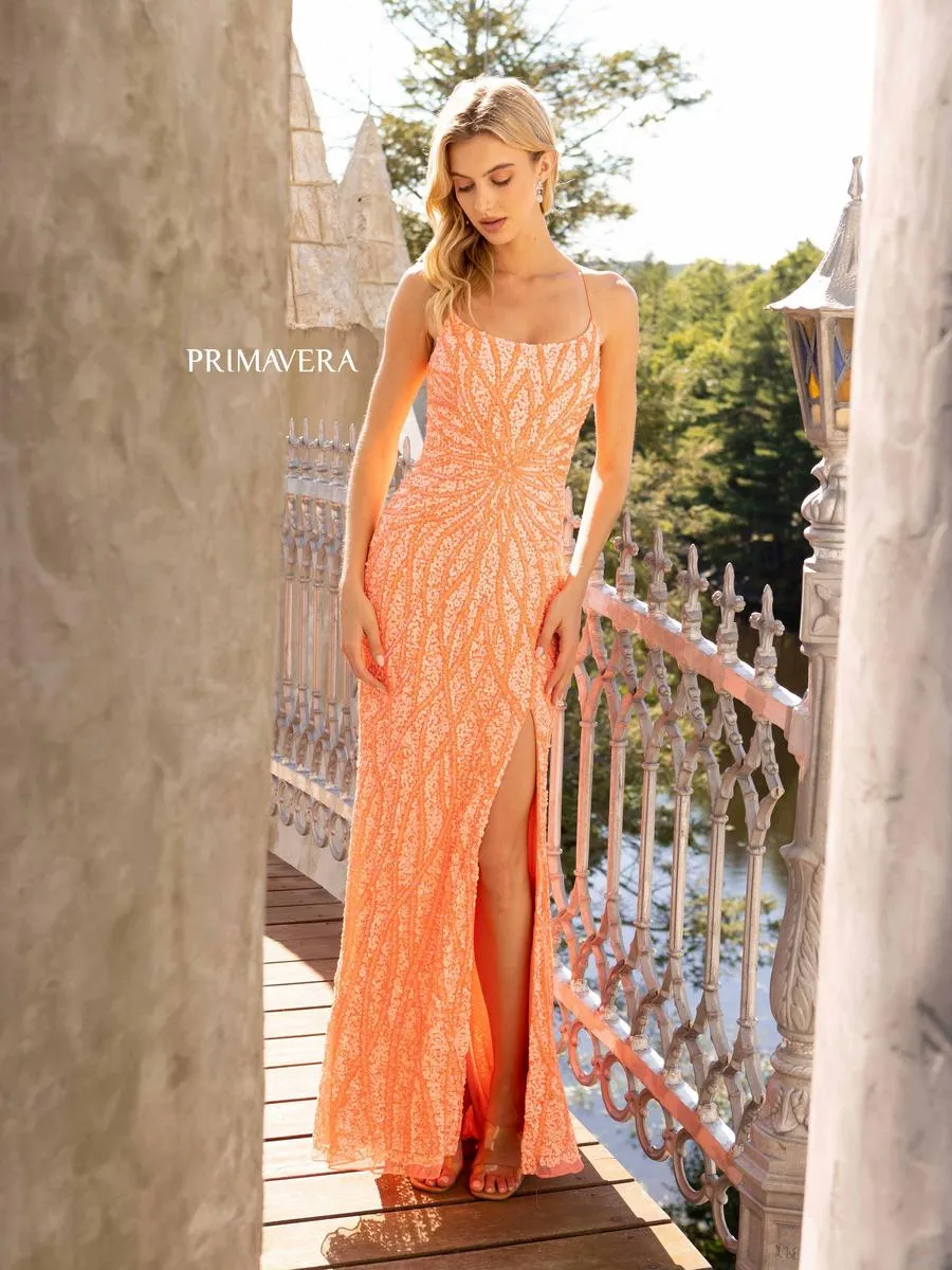 Primavera Couture Long Dress 3959 sold by Terry costa product image thumbnail 4