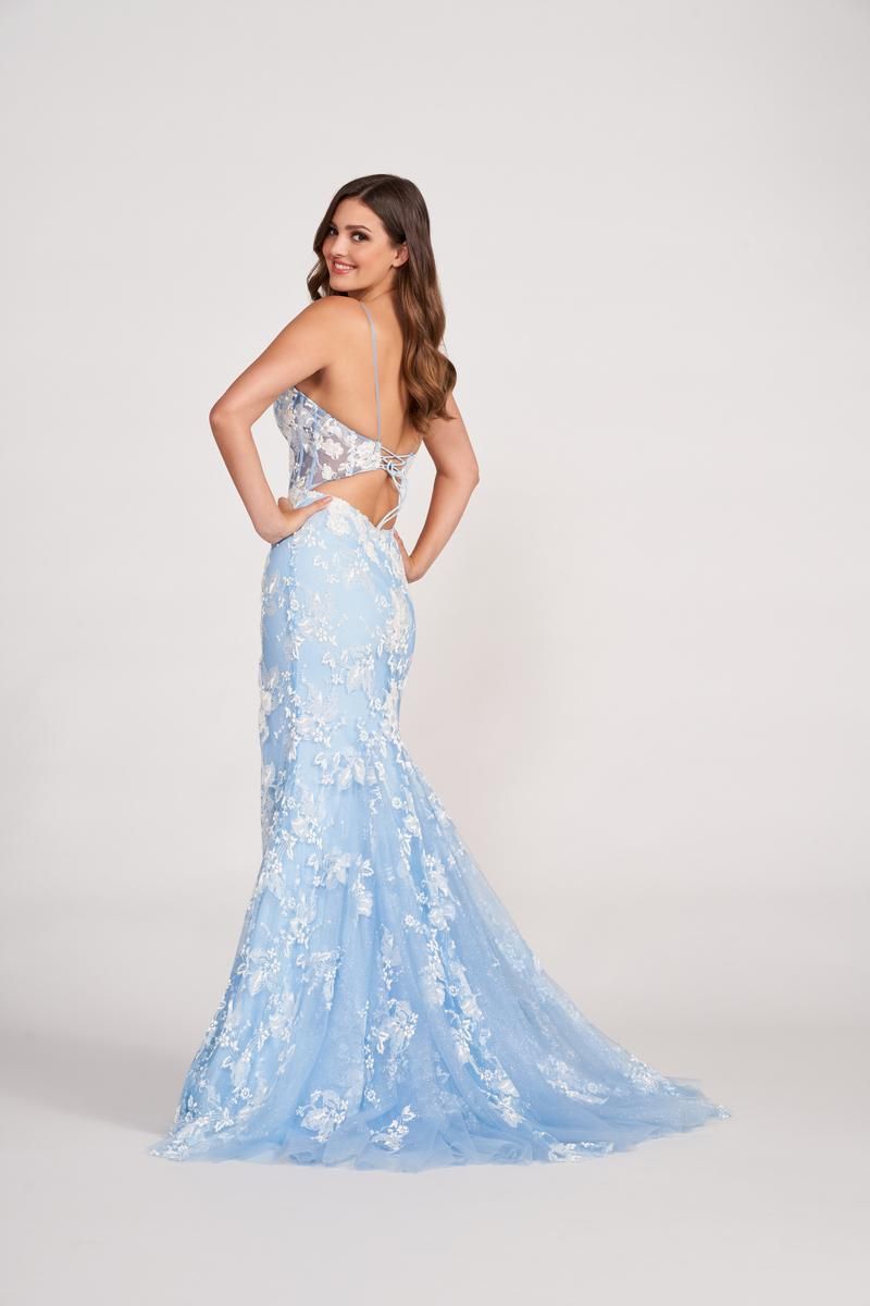 Ellie Wilde Sleeveless Corset Prom Dress EW34068 sold by Terry costa product image thumbnail 2