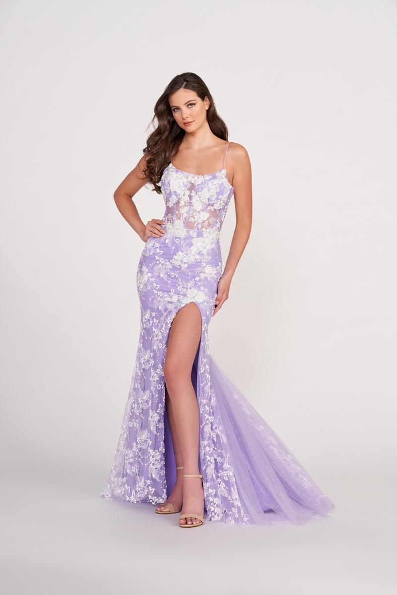 Ellie Wilde Sleeveless Corset Prom Dress EW34068 sold by Terry costa product image thumbnail 4