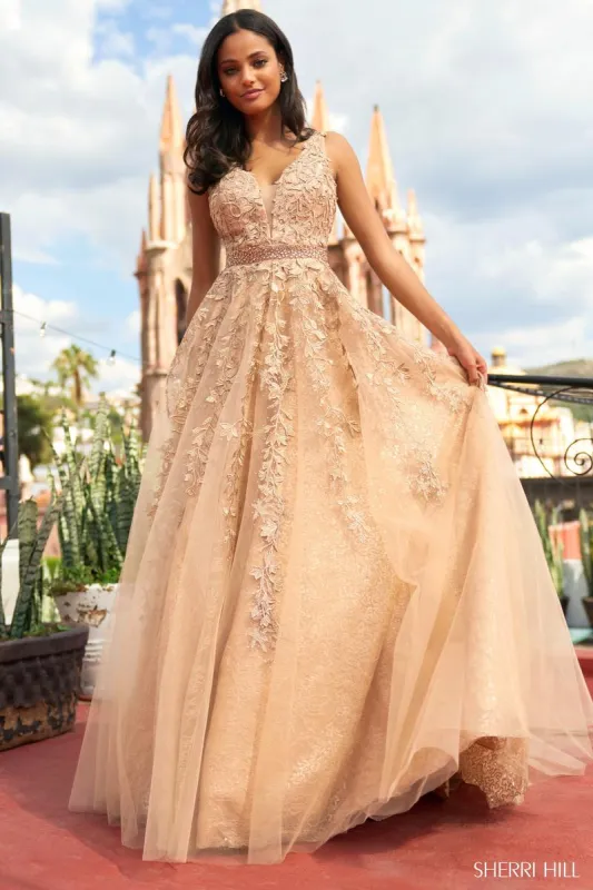 Sherri Hill Lace Ballgown 55348 made by Sherri Hill