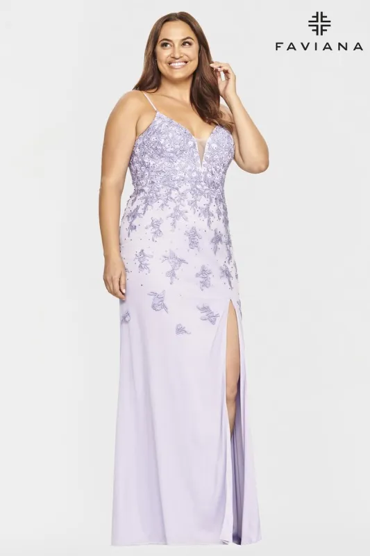 Faviana Plus Sizes Dress 9539 sold by Terry costa