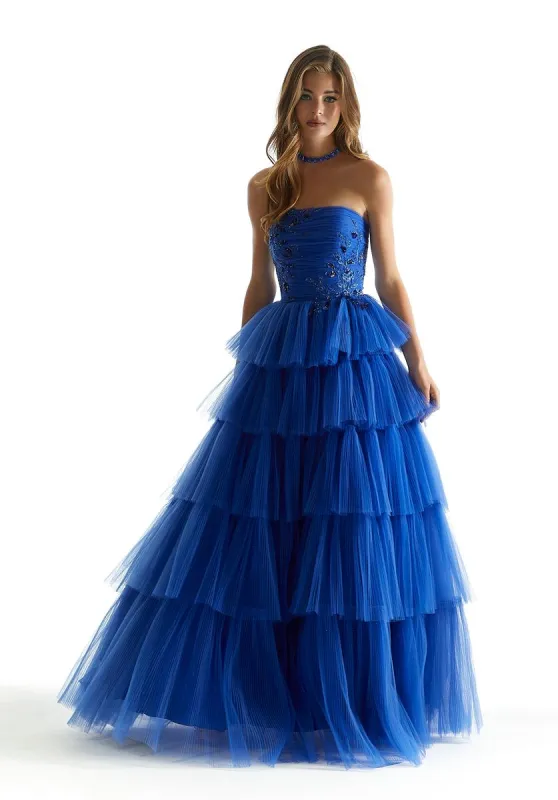 Morilee Strapless Ruffle Skirt Prom Dress 49042 made by Mori Lee