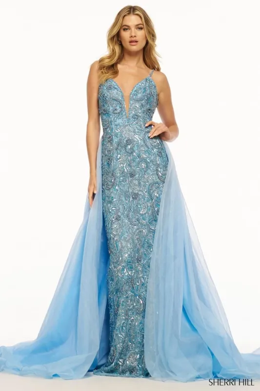 Sherri Hill Long Beaded Prom Dress 56018 sold by Terry costa