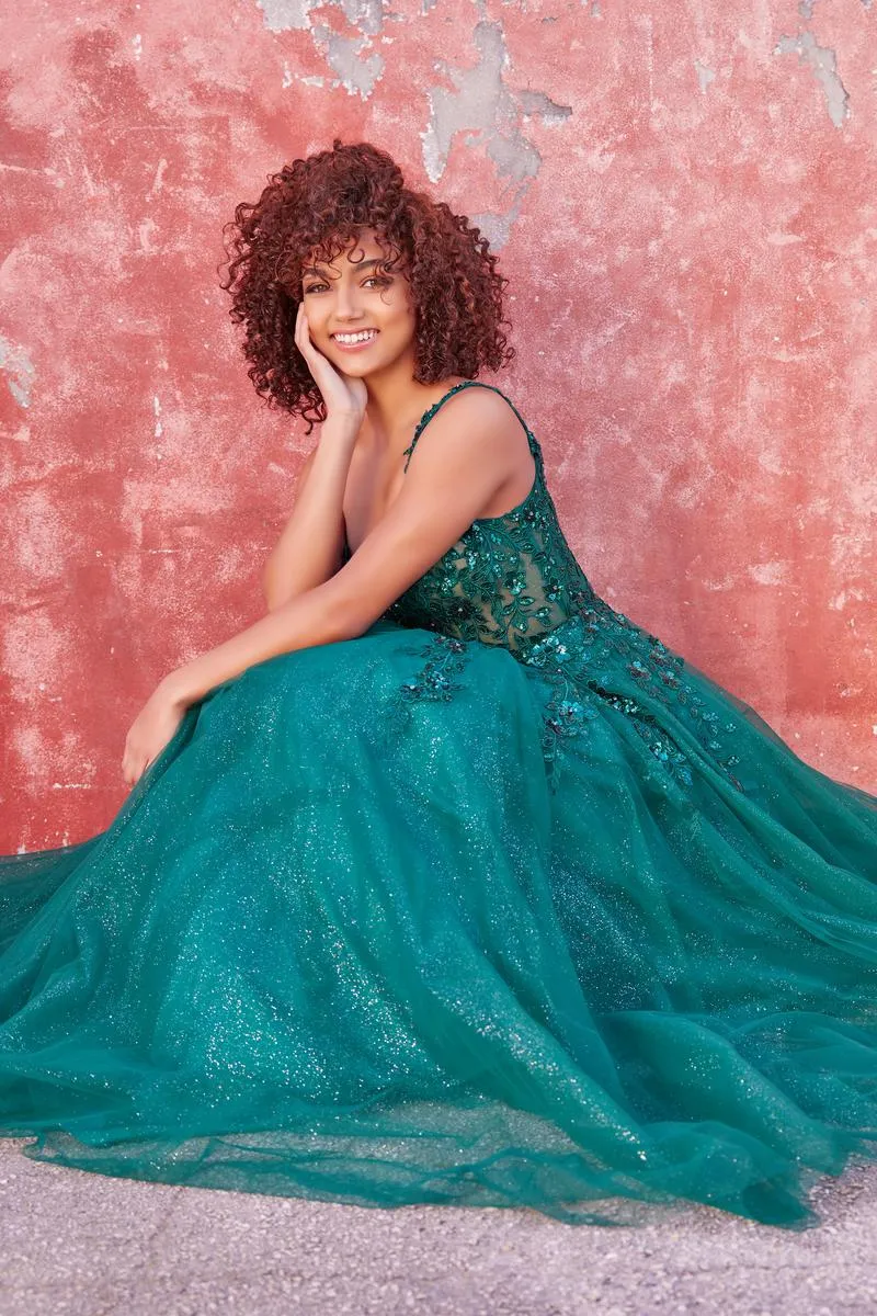 Ellie Wilde Corset A-Line Prom Dress EW35123 sold by Terry costa product image thumbnail 4