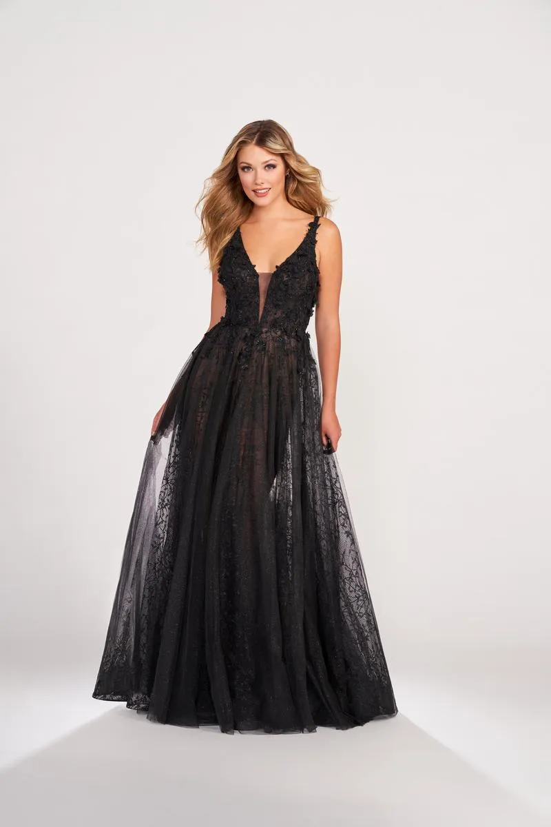 Ellie Wilde 3D Floral Prom Dress EW34070 sold by Terry costa product image thumbnail 3