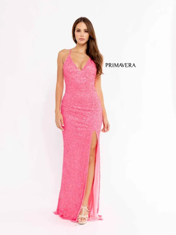 Primavera Couture Long Dress 3938 sold by Terry costa