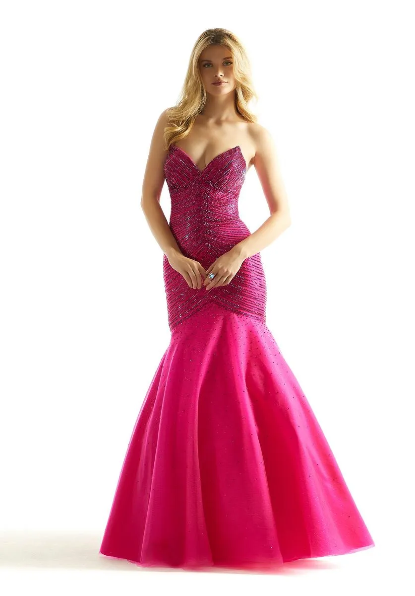 Morilee Peaked Mermaid Strapless Prom Dress 49029 sold by Terry costa