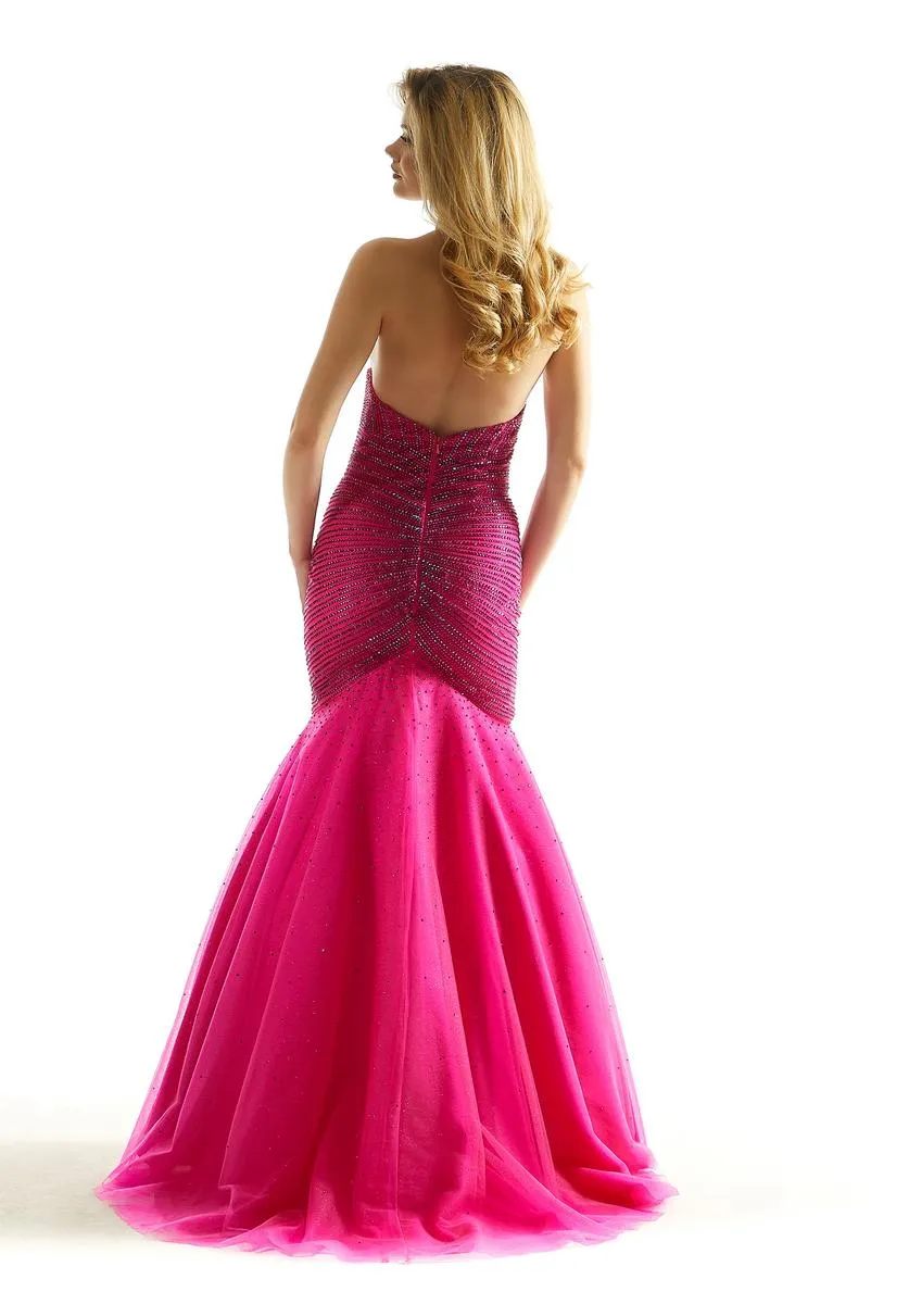 Morilee Peaked Mermaid Strapless Prom Dress 49029 sold by Terry costa product image thumbnail 2